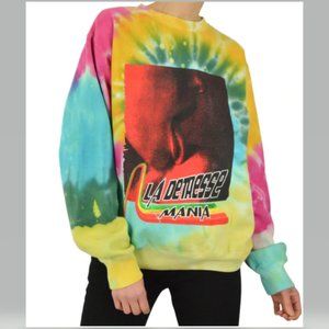 La Detresse Mania Tie-Dye Sweatshirt Oversized Size S NWT